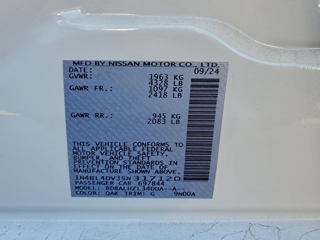 Nissan Altima Sv Image 11