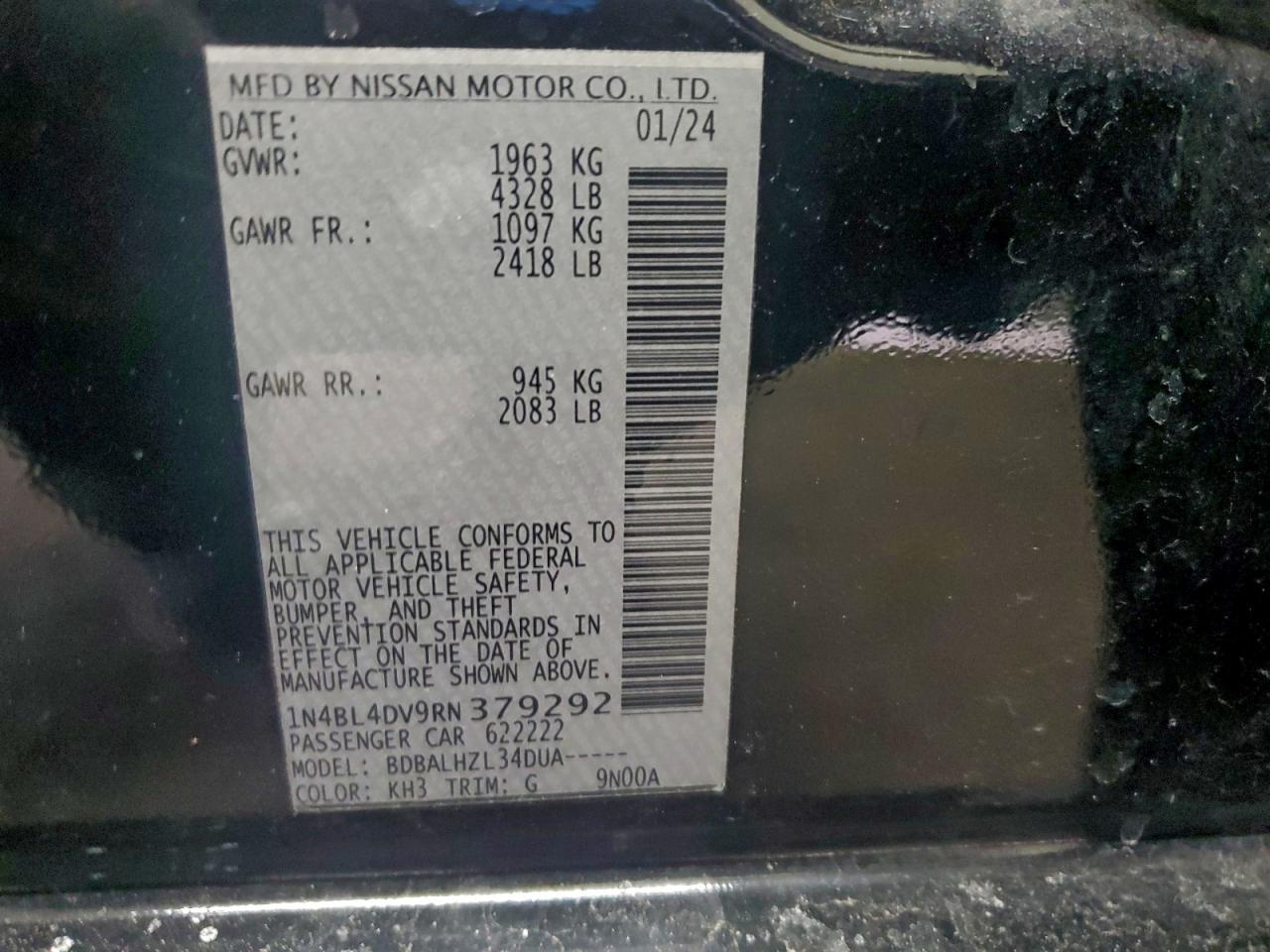 Nissan Altima Sv Image 9